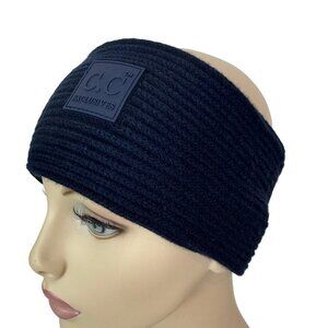 CC Exclusives Women's Knit Headbands 4'' Wide One Size Black